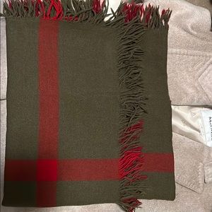 Authentic Burberry Wool Square Scarf